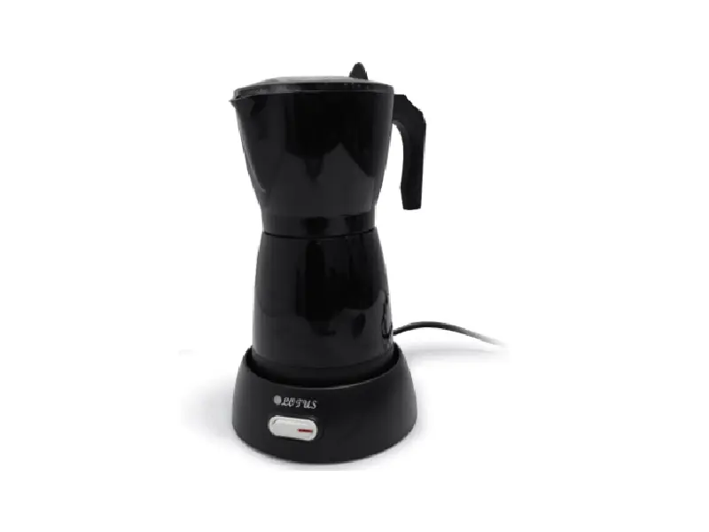 CAFETERA ELÉCTRICA DE 6 TASAS, COLOR NEGRO, MARCA LOTUS