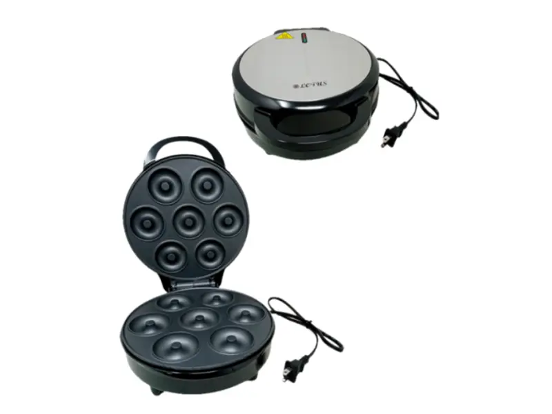 MAQUINA PARA HACER MINI DONATS DOMÉSTICA, COLOR NEGRO, MARCA LOTUS