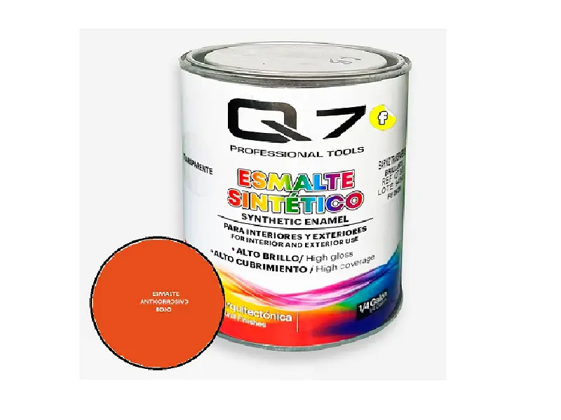 PINTURA ESMALTE ANTICORROSIVO ROJO 1L