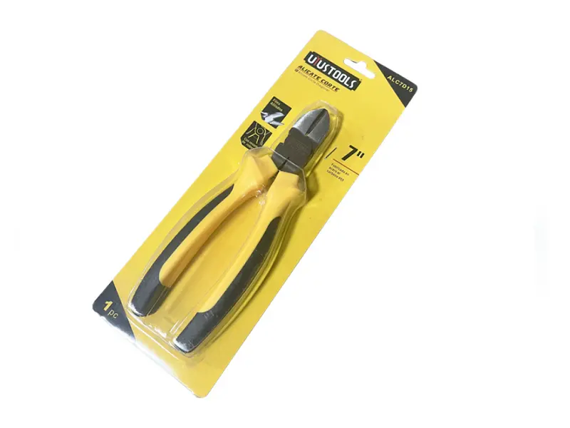 PINZA DE CORTE 7" UYUSTOOL ACERO Y MANGO DE GOMA