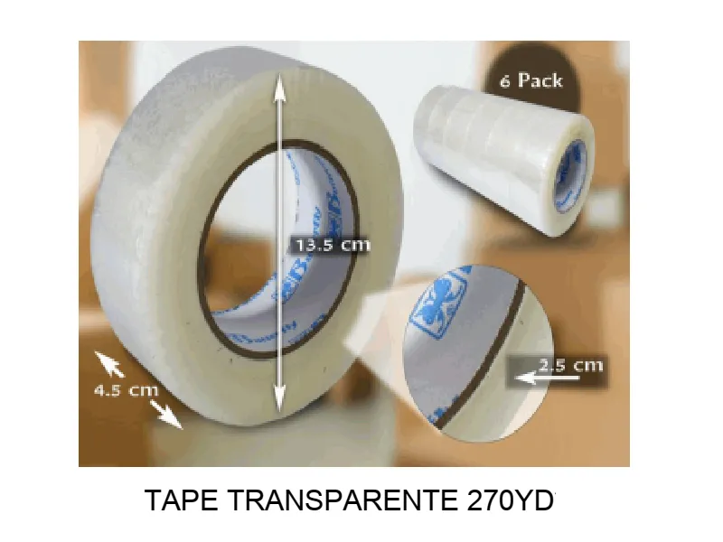 TAPE TRANSPARENTE 270 YD 45 MM