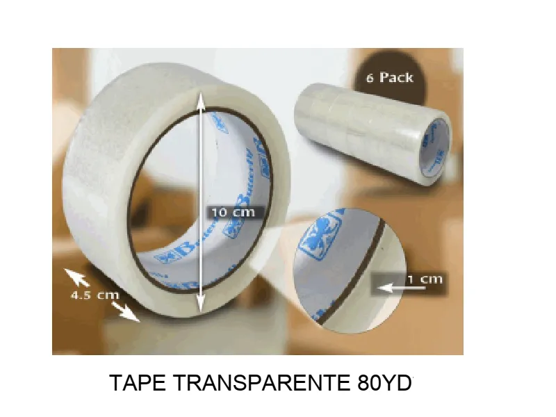 TAPE TRANSPARENTE 80 YD 45 MM