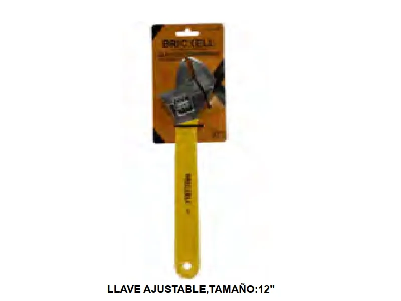 LLAVE AJUSTABLE.TAMAÑO:12".MATERIAL:CERO AL CARBONO