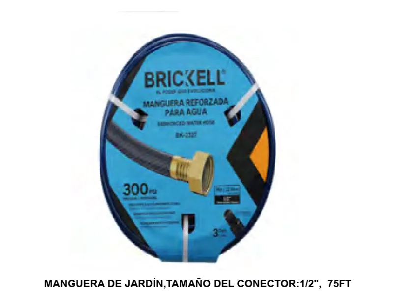 MANGUERA DE JARDÍN.TAMAÑO DEL CONECTOR:1/2".  75FT