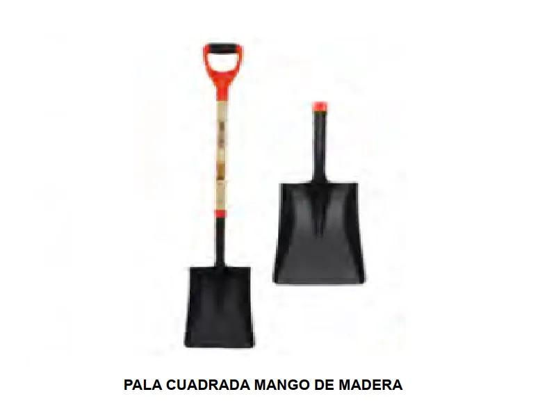 PALA CUADRADA MANGO DE MADERA
