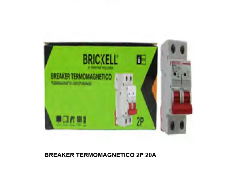 BREAKER TERMOMAGNETICO 2P 20A