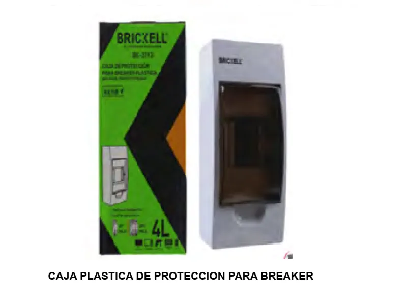 CAJA PLASTICA DE PROTECCION PARA BREAKER TERMOMAGNETICO 4L