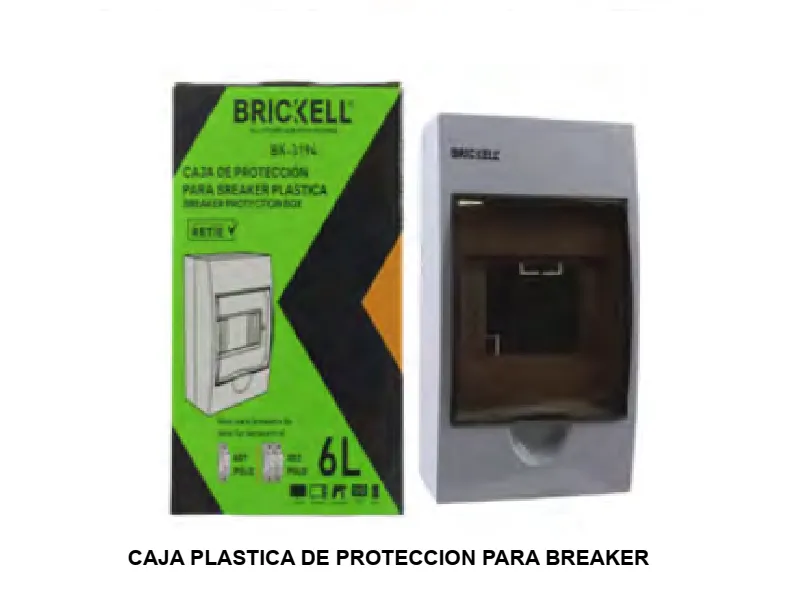 CAJA PLASTICA DE PROTECCION PARA BREAKER TERMOMAGNETICO 6L
