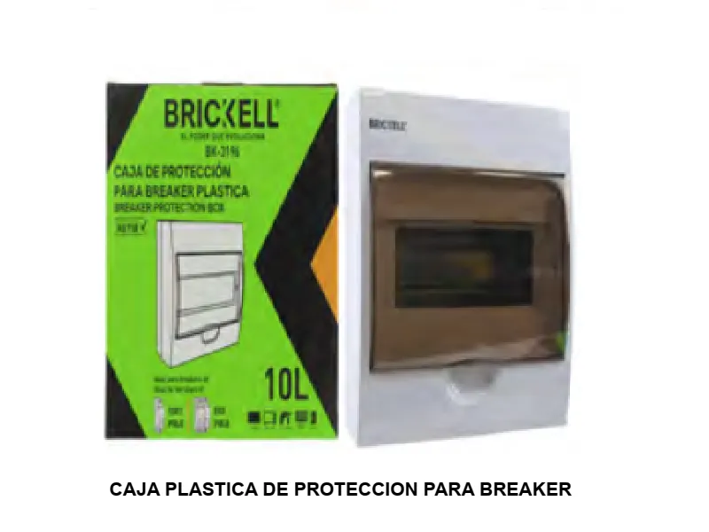 CAJA PLASTICA DE PROTECCION PARA BREAKER TERMOMAGNETICO 10L