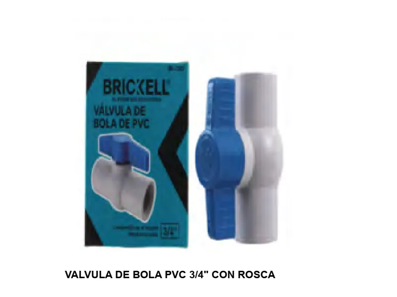 VALVULA DE BOLA PVC 1/2" CON ROSCA