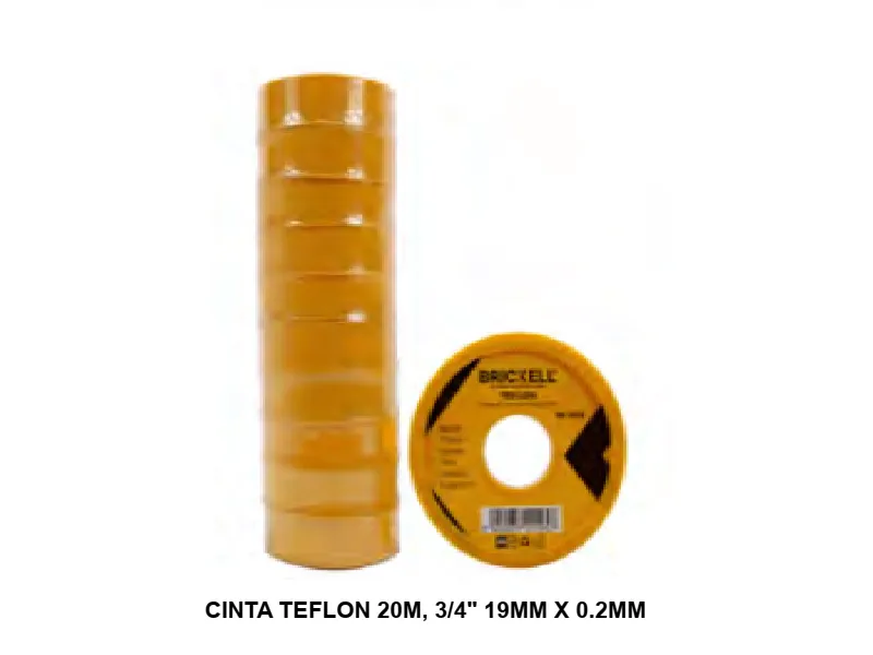 CINTA TEFLON 20M. 3/4" 19MM X 0.2MM
