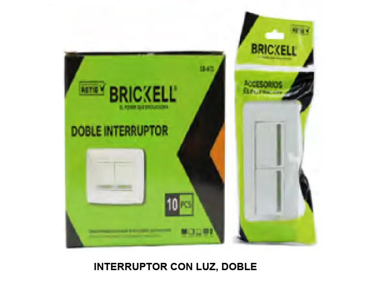 INTERRUPTOR CON LUZ. DOBLE