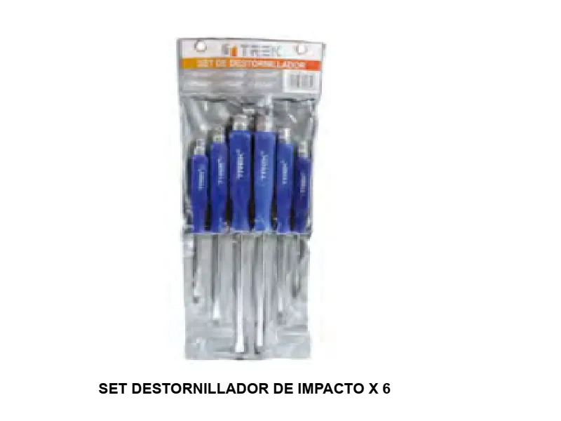 SET DESTORNILLADOR DE IMPACTO X 6