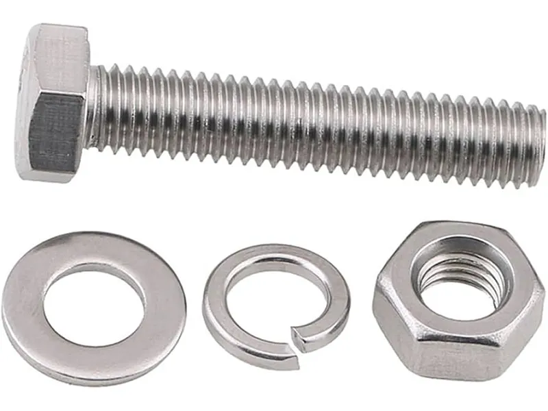 Tornillo M8x20 con arandelas plana y de presion