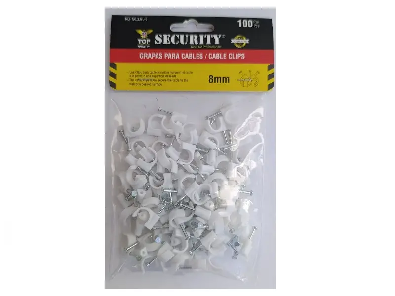 GRAPAS PARA CABLES 8mm (100 PZAS)