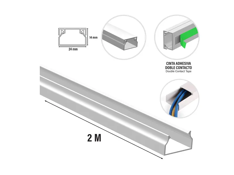 REGLETA PVC 24X14MM