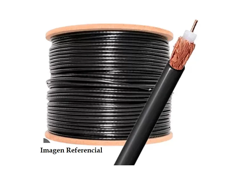 CABLE COAXIAL RG-6- NEGRO-Q7-LUMINA (U/M VENTA 1 Metro)