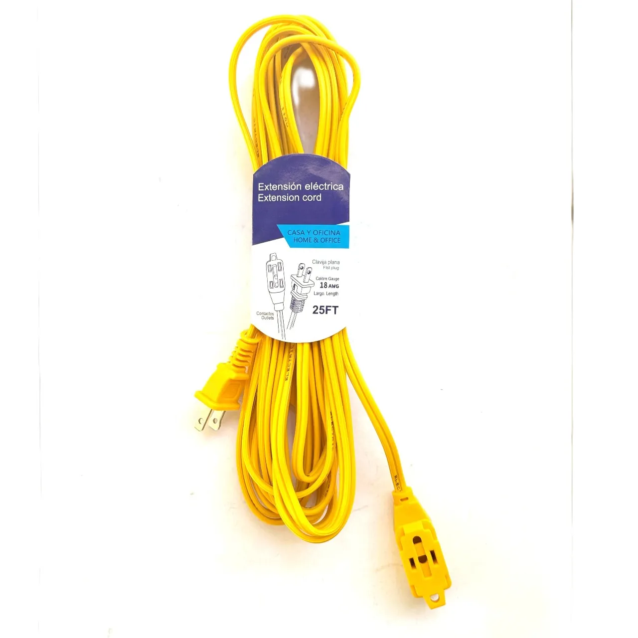 EXTENSIÓN 25  FT, polarizada, awg 18