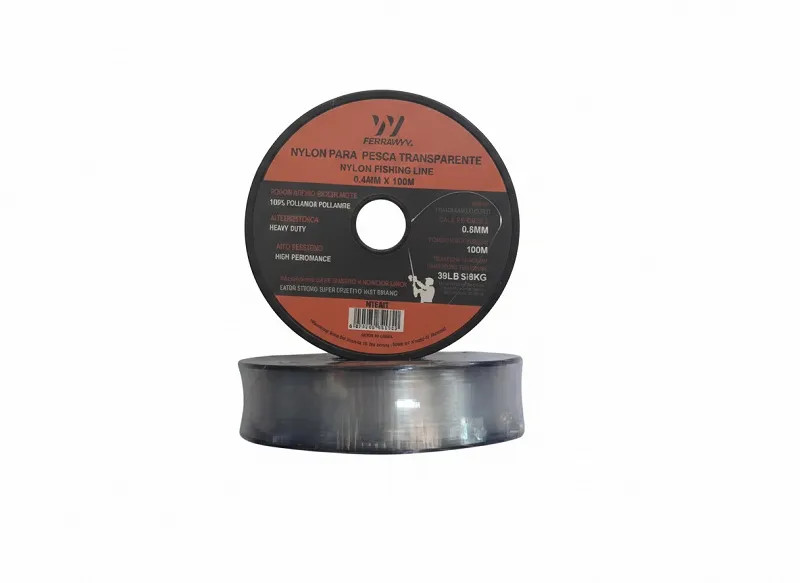 NYLON PARA PESCAR TRANSPARENTE  0.5MM X 100M  FWYY (U/M VENTA 1 ROLLO )