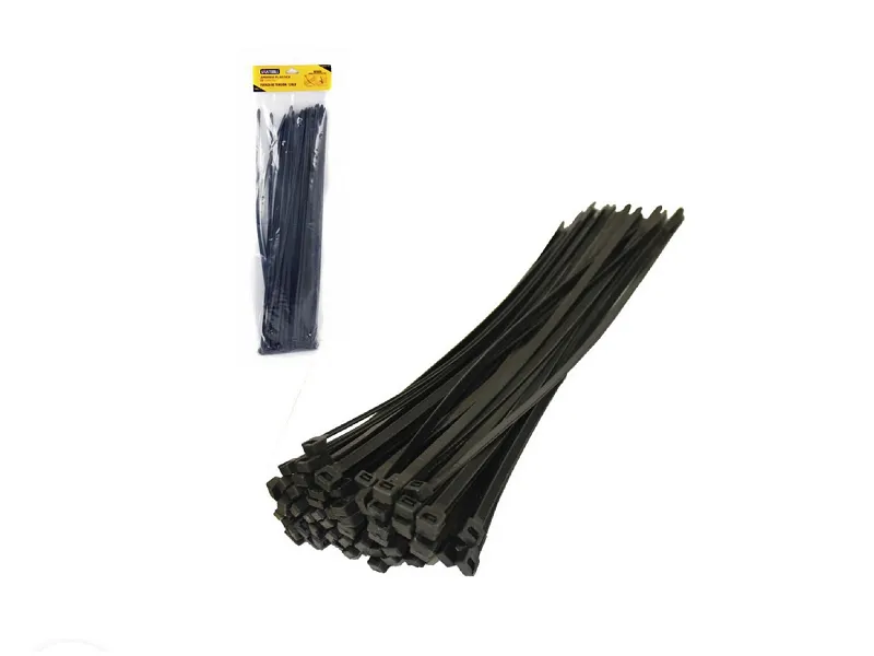BRIDA  PLASTICA 4.8 X 300 NEGRA 12" PAQUETE 100 U