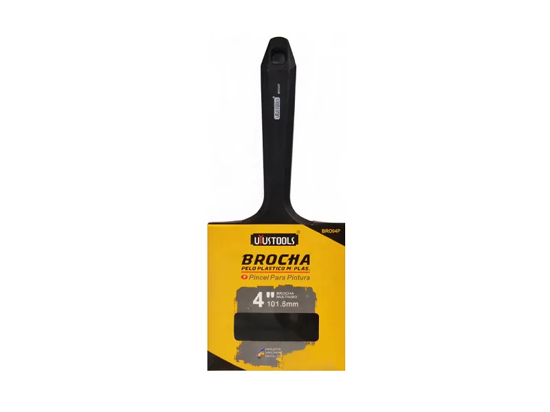 BROCHA PELO PLASTICO M/PLAS.4" UYU