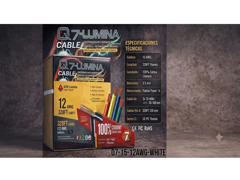 CABLE ELECTRICO 100% COBRE #12 X 100M-Q7-LUMINA( COBRE)