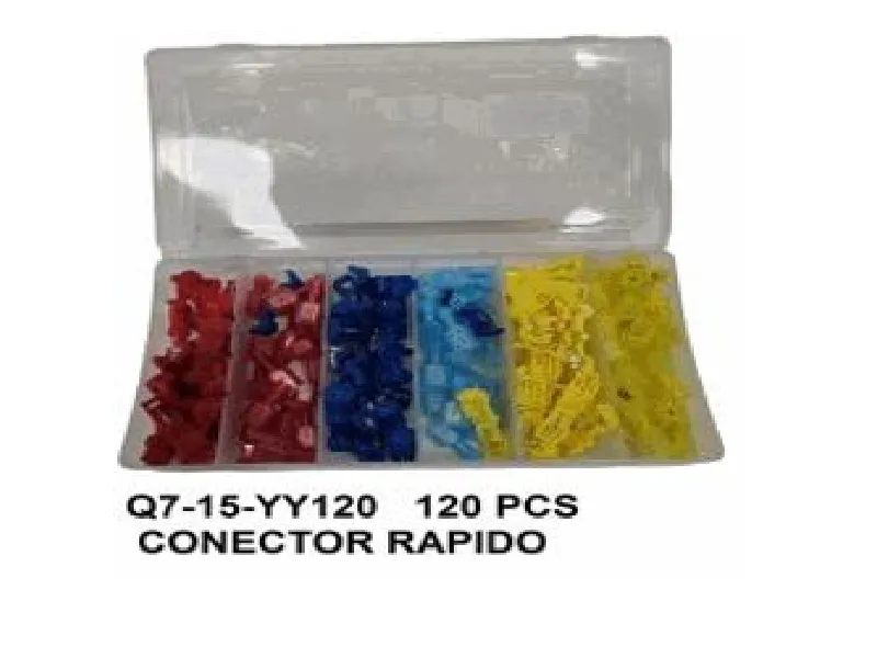 SET 120 PCS CONECTOR RAPIDO P/CABLES-Q7