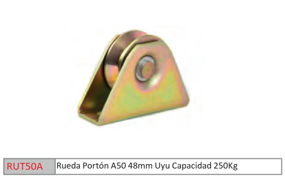 RUEDA PORTON A50 48MM UYU
