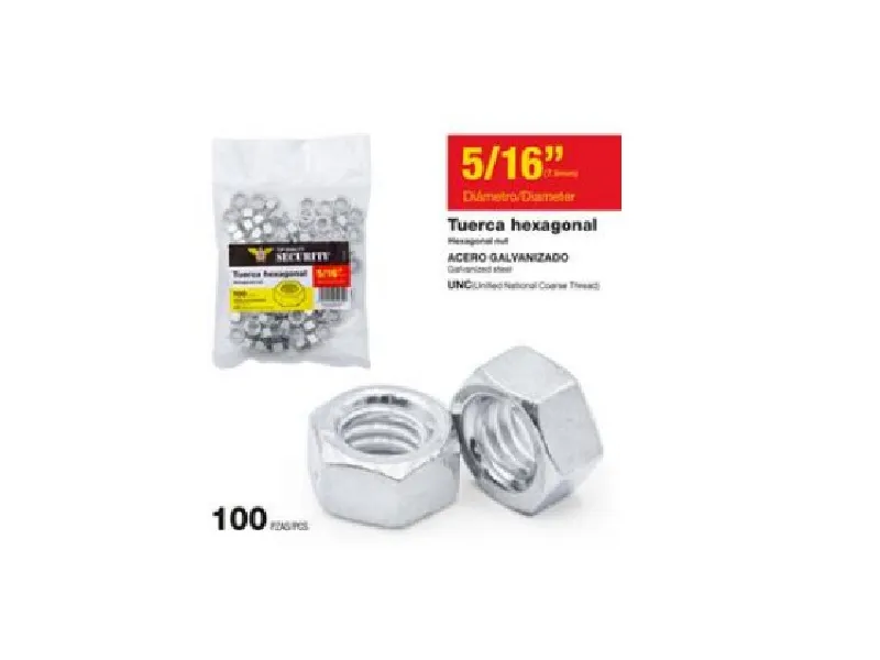 TUERCA HEXAGONAL 5/16"