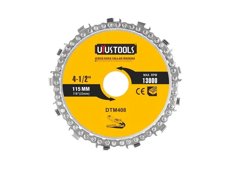 DISCO DE CORTE PARA MADERA  MADERA 4 1/2" 115MM/13CUCHILLOS UYU