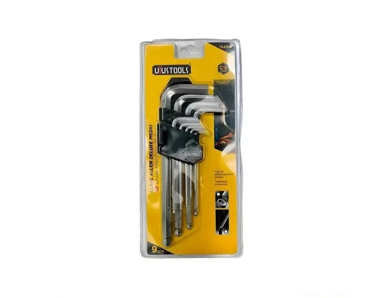 JUEGO DE LLAVE ALLEN DELUXE CORTO 9PCS