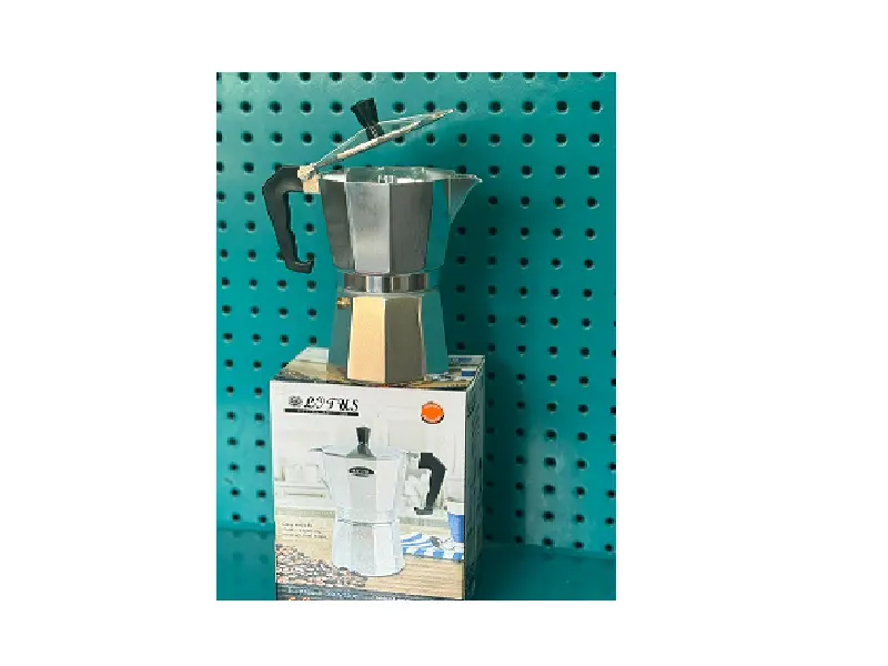 CAFETERA DE 6 TAZAS ALUMINIO