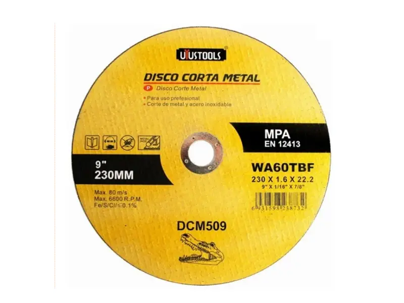 DISCO CORTA METAL 230MMx1.6x22.2 UYU