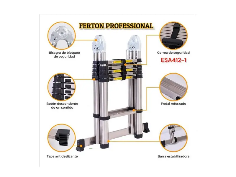 ESCALERA ALUMINIO  380cm   FERTON