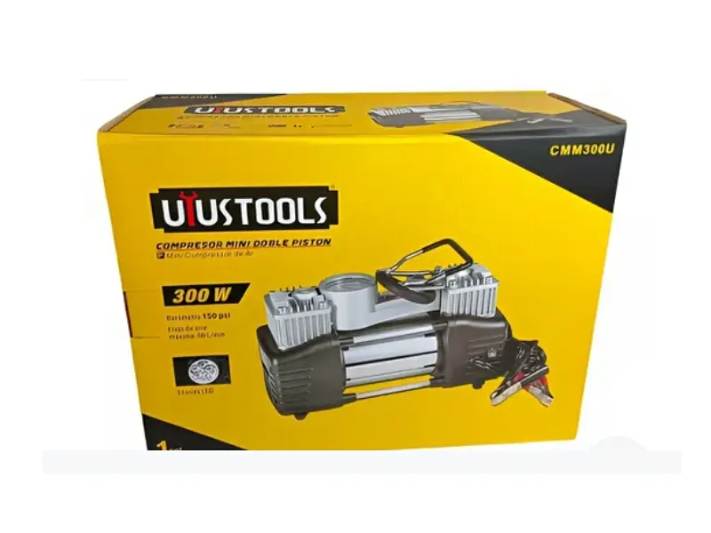 COMPRESOR MINI DOBLE PISTON 300W UYUSTOOLS