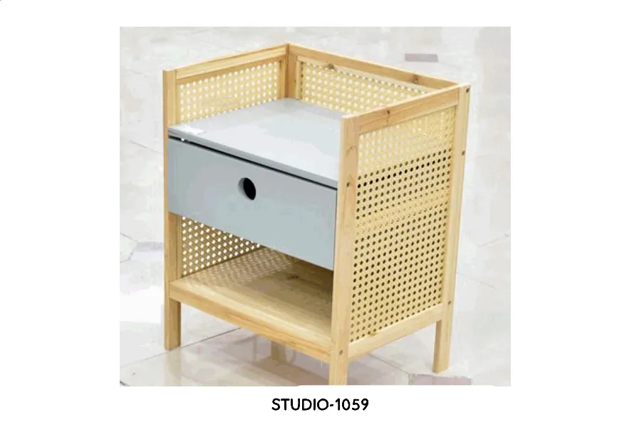 MESA DE NOCHE BLANCO