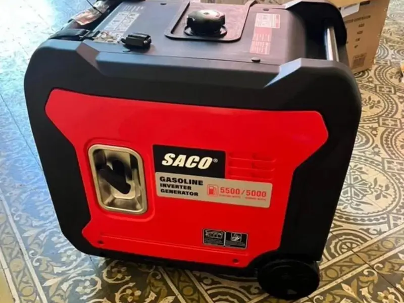 GENERADOR ELÉCTRICO 5500 W GASOLINA SILENCIOSO MARCA SACO